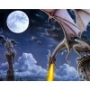 Dragon au clair de lune