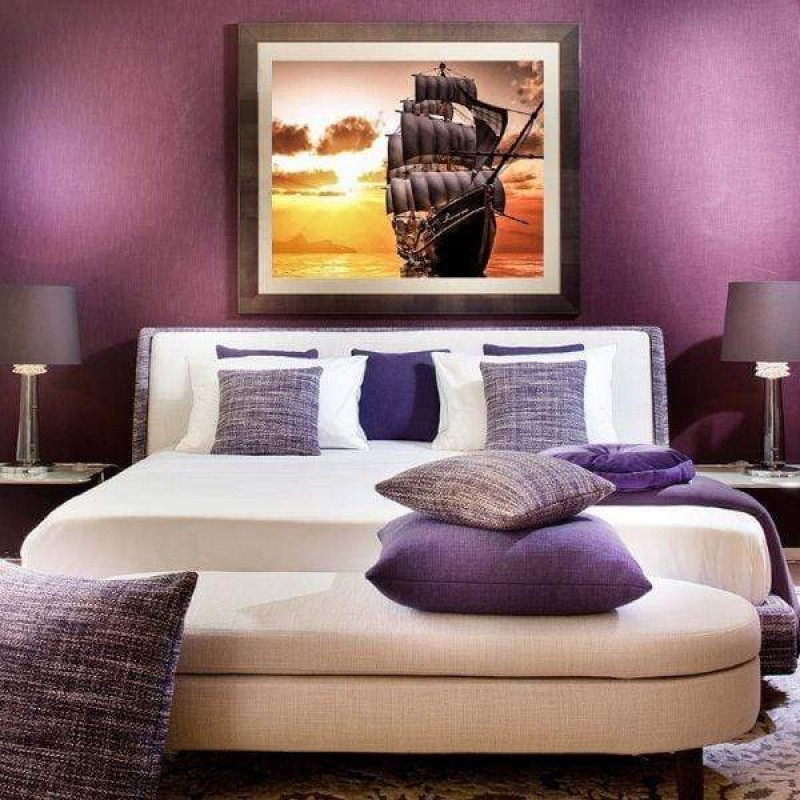 Navire au coucher du...