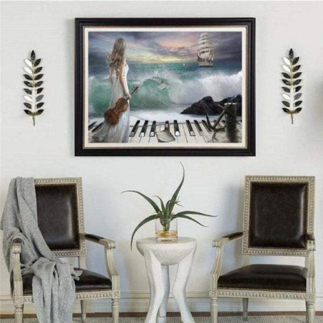 La femme sur le piano