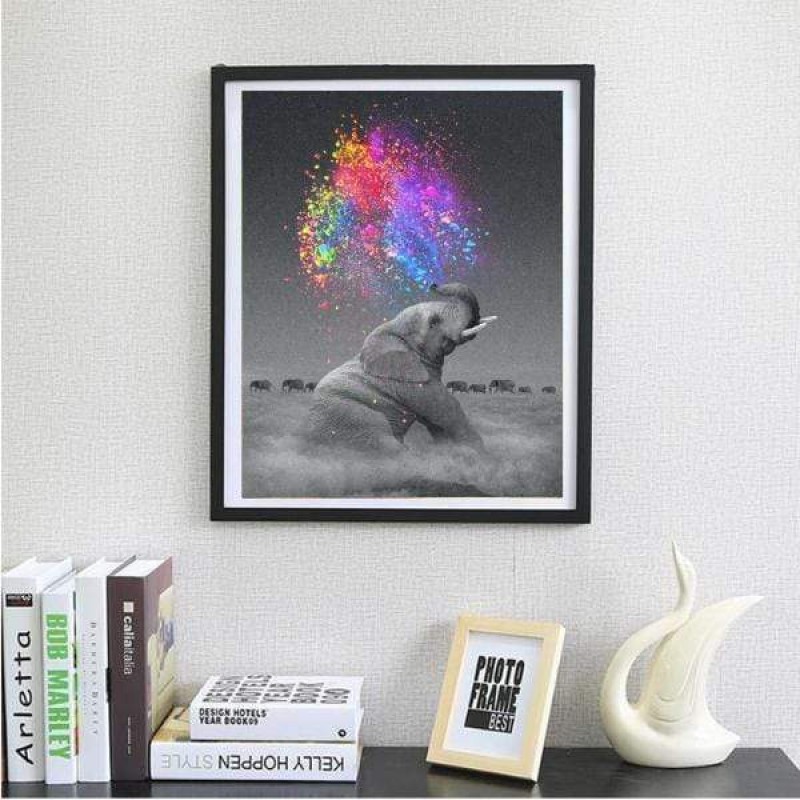 Eléphant Arc-en-cie...